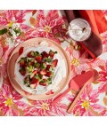 Bonnie and Neil | Tablecloth | Poinsettia Red | Round